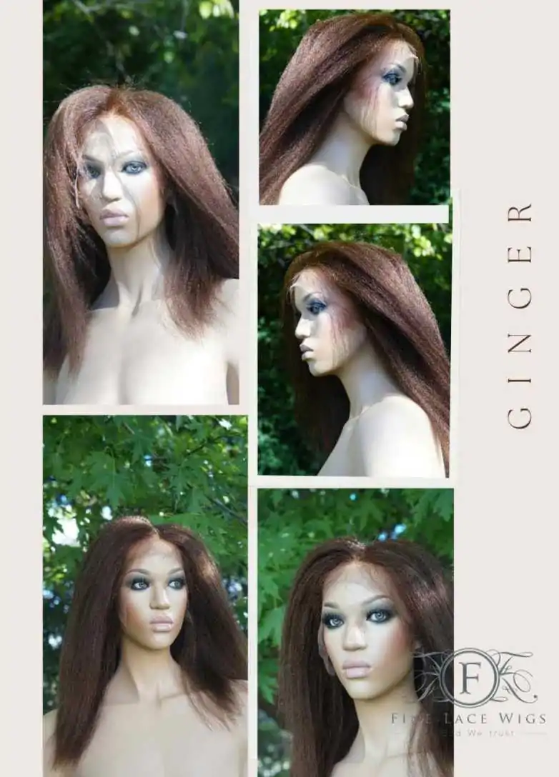 Natural Hair Straight African American Wigs for Cancer Patients
