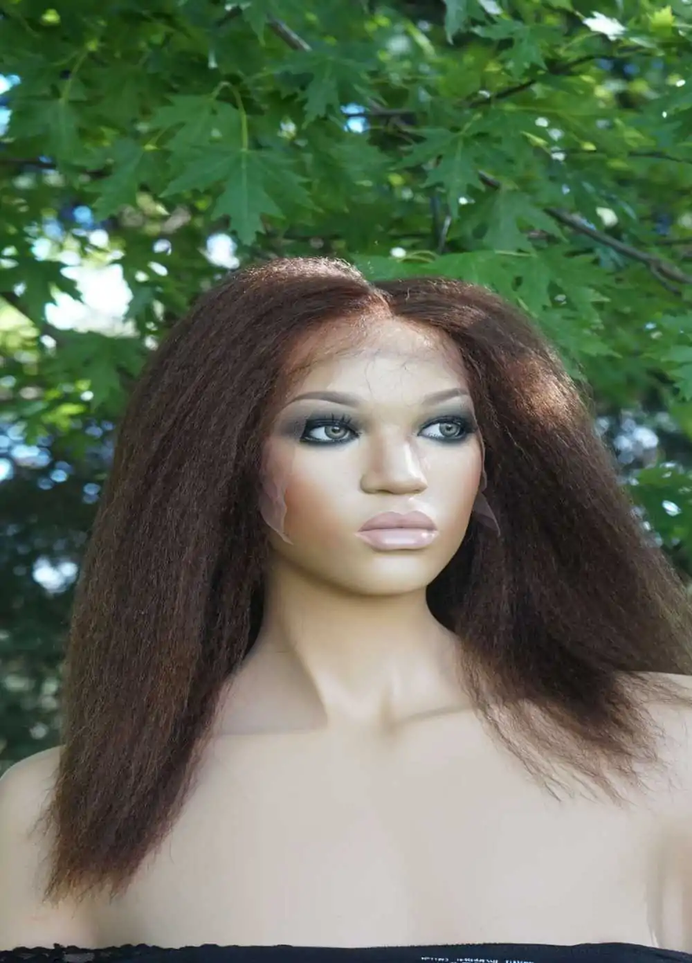 Natural Hair Straight African American Wigs for Cancer Patients