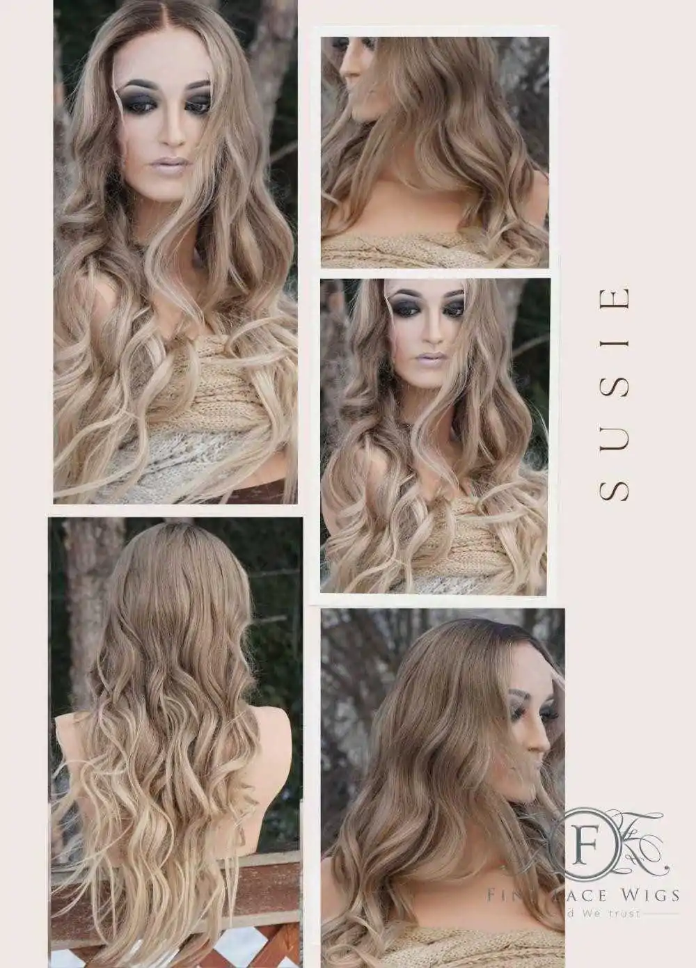 Full Lace Blonde Wig Human Hair