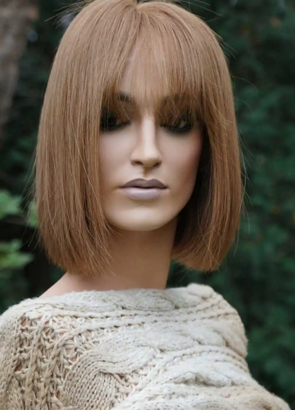Short human hair wig for Caucasian women Good Human Hair Wigs