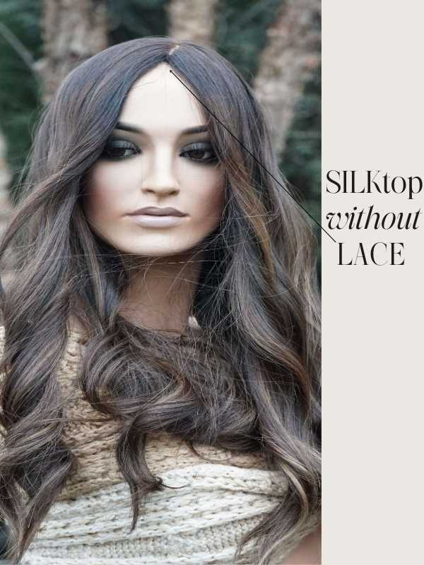 Silk top wig without Lace at the Hairline