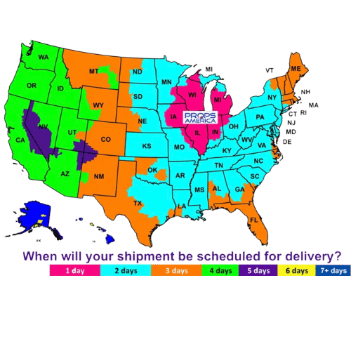 Fedex Delivery Map from Fine Lace Wigs